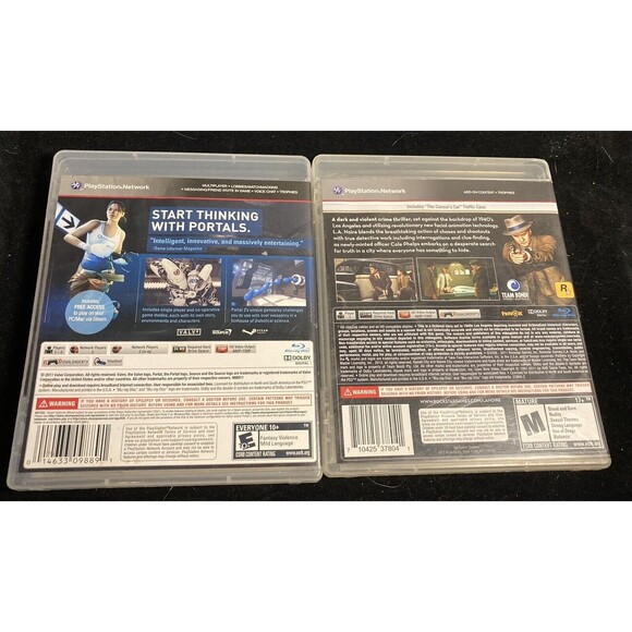 PlayStation 3 PS3 Games LA Noir Portal 2 - Picture 2 of 2